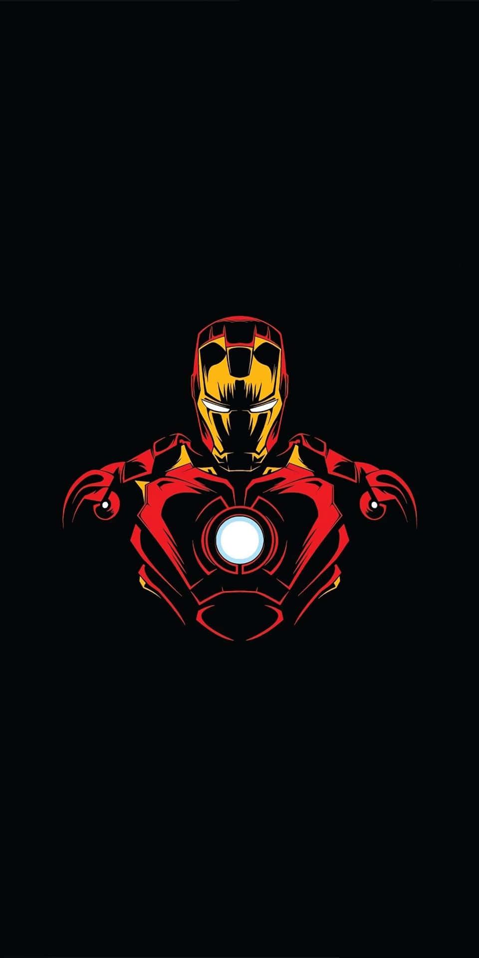 Pixel3 Iron Man Minimalist Bakgrundsbild.