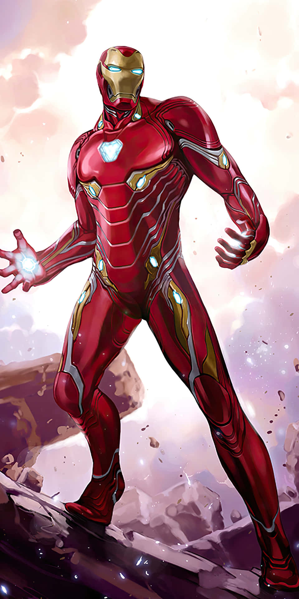 Pixel 3 Iron Man Rubble Background