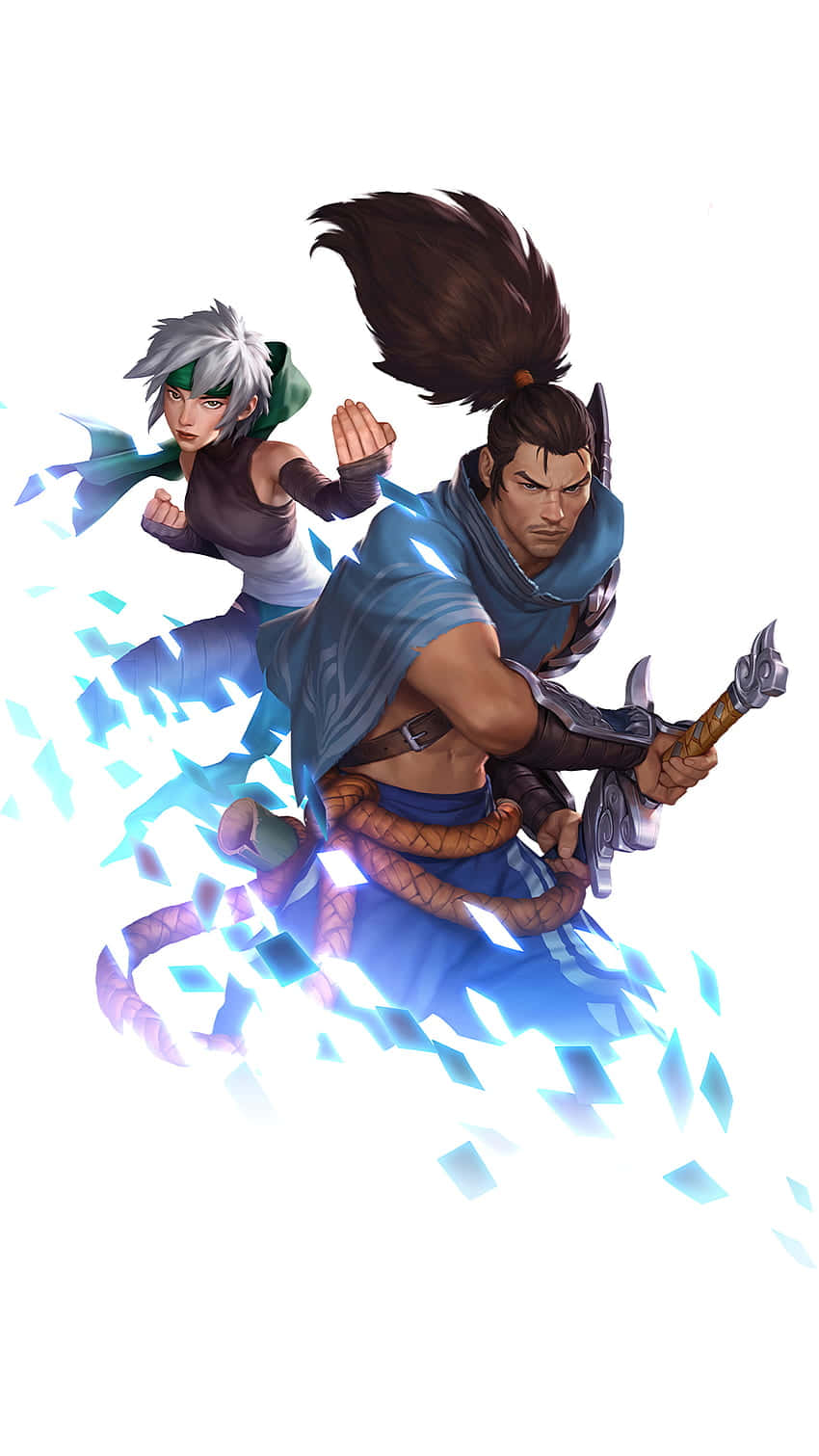 Pixel 3 League Of Legends Background Yasuo & Minah Background
