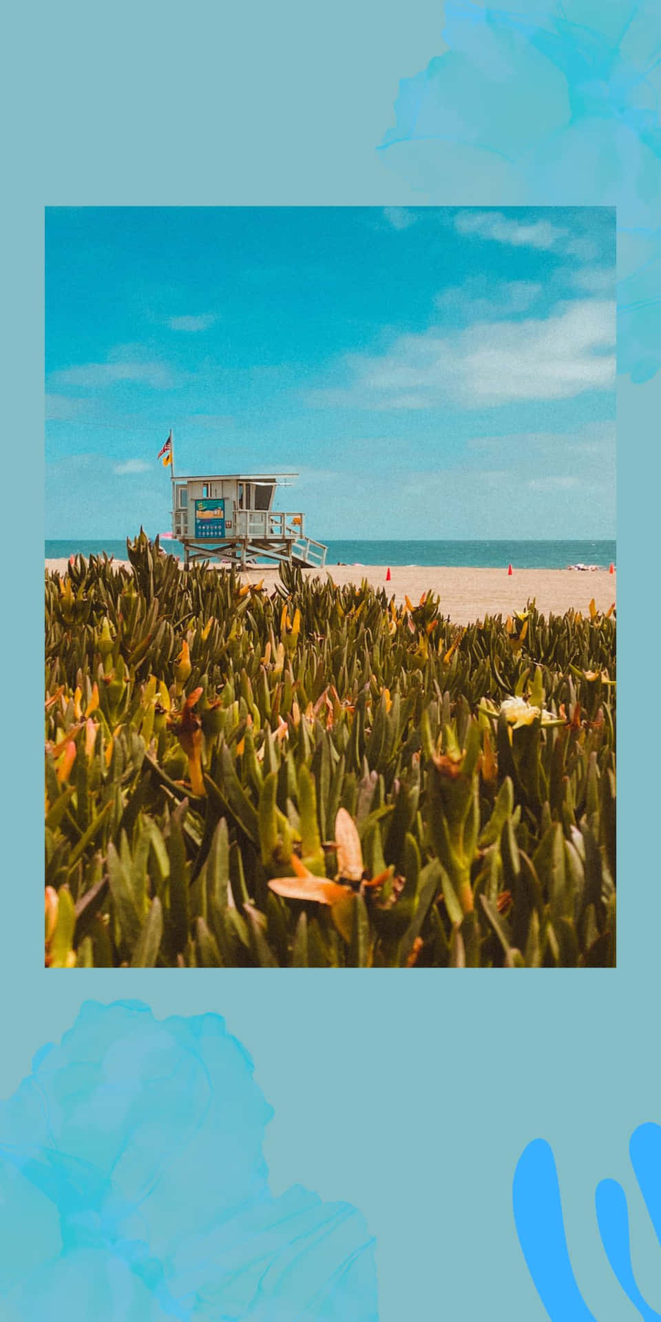 Lifeguard Tower Pixel 3 Malibu Background