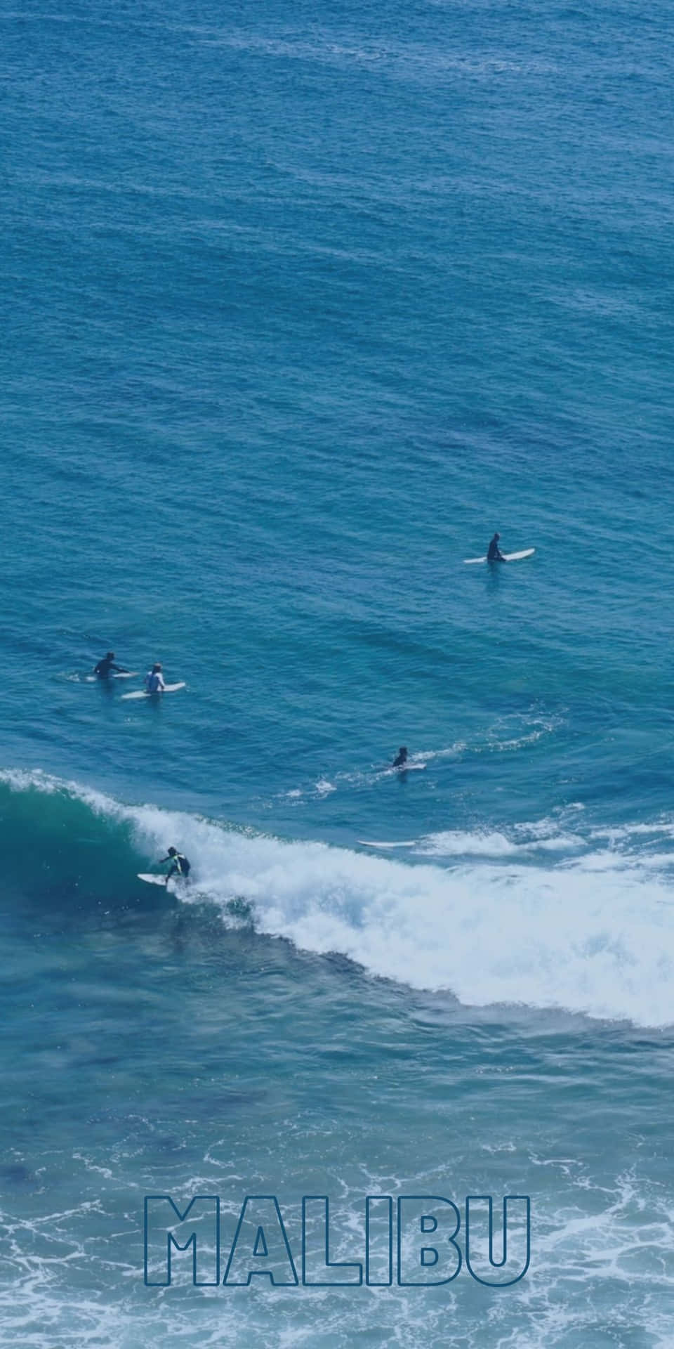 Drone Shot Of Surfers Pixel 3 Malibu Background