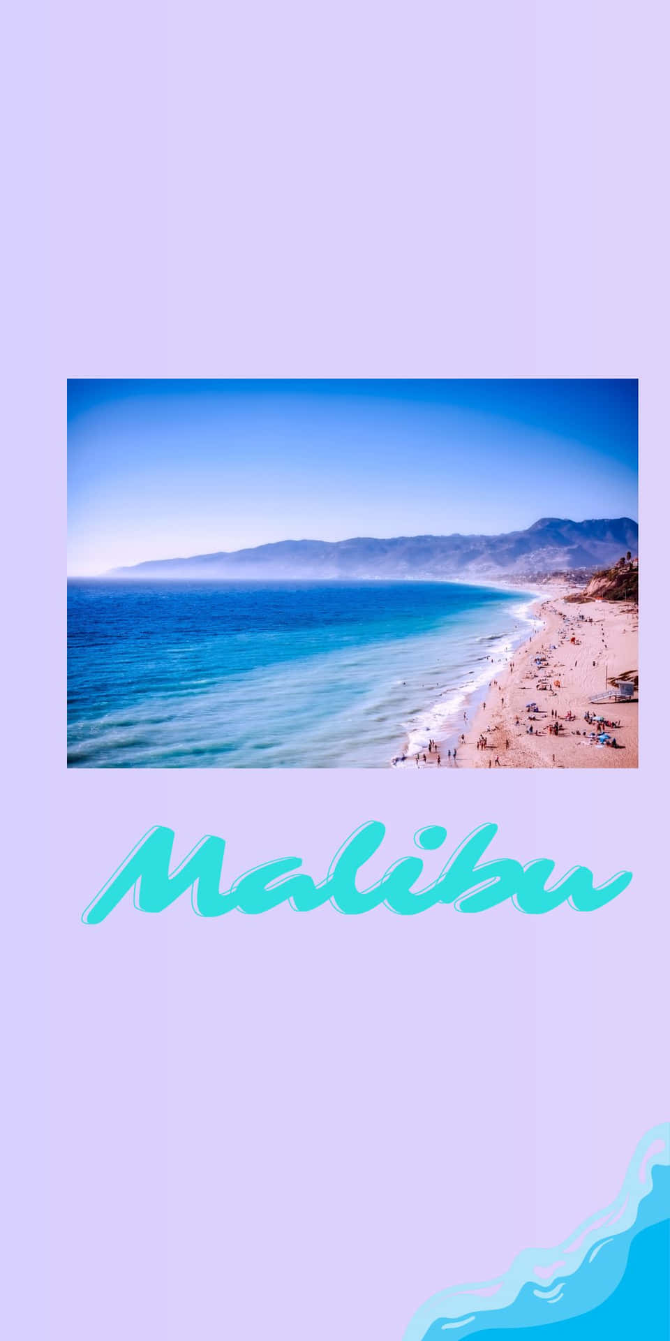 Lavender Beach Pixel 3 Malibu Background