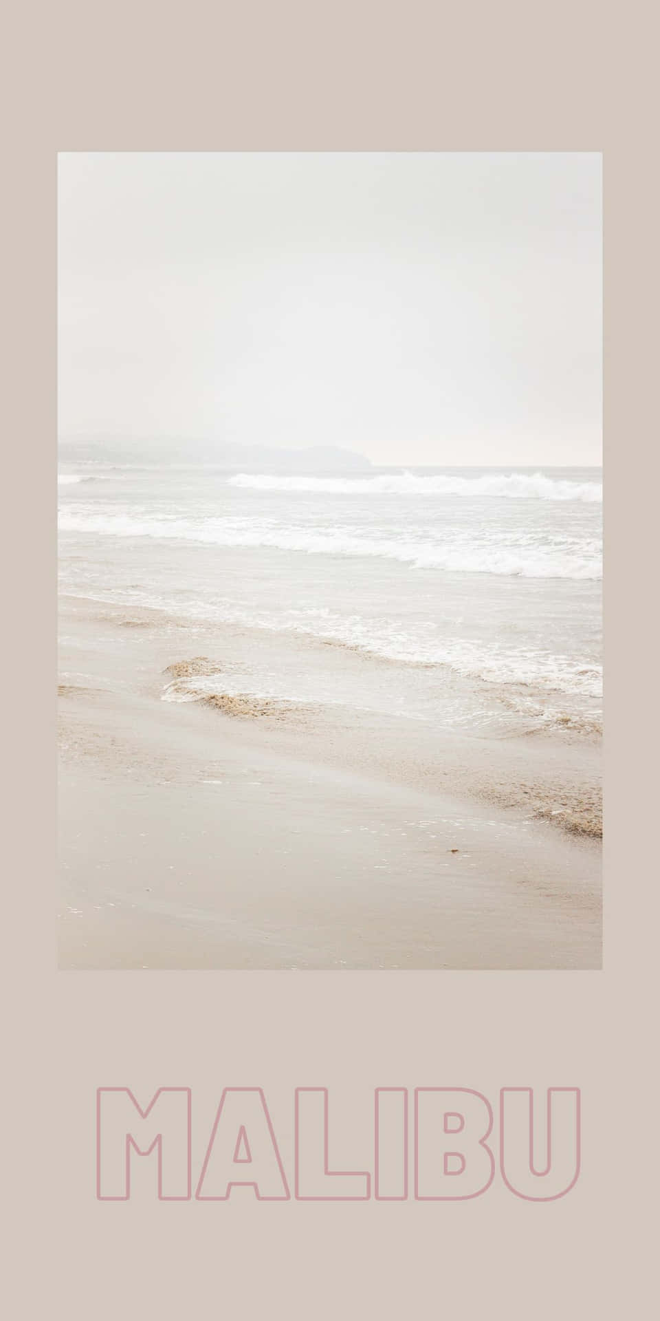 Strandästhetik Pixel 3 Malibu Hintergrund