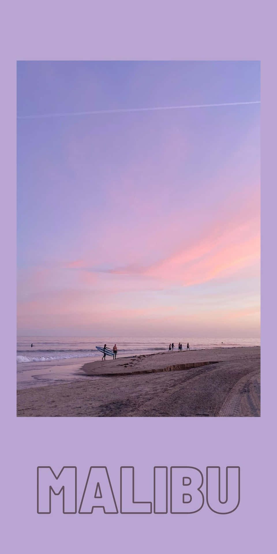 Lavendelstrandfoto Pixel 3 Malibu Hintergrund