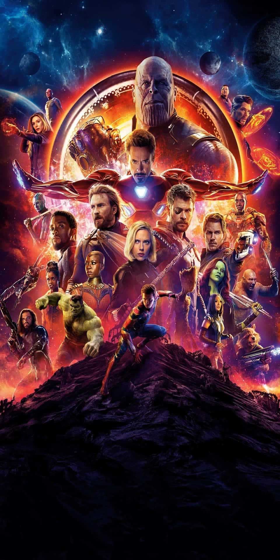 Sfondoper Pixel 3 Di Infinity War Degli Avengers Di Marvel
