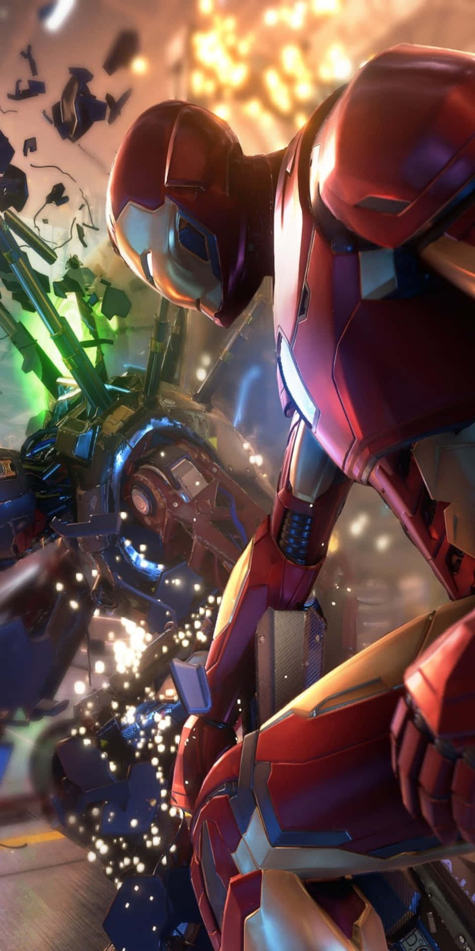 Iron Man Video Game Pixel 3 Marvel's Avengers Background