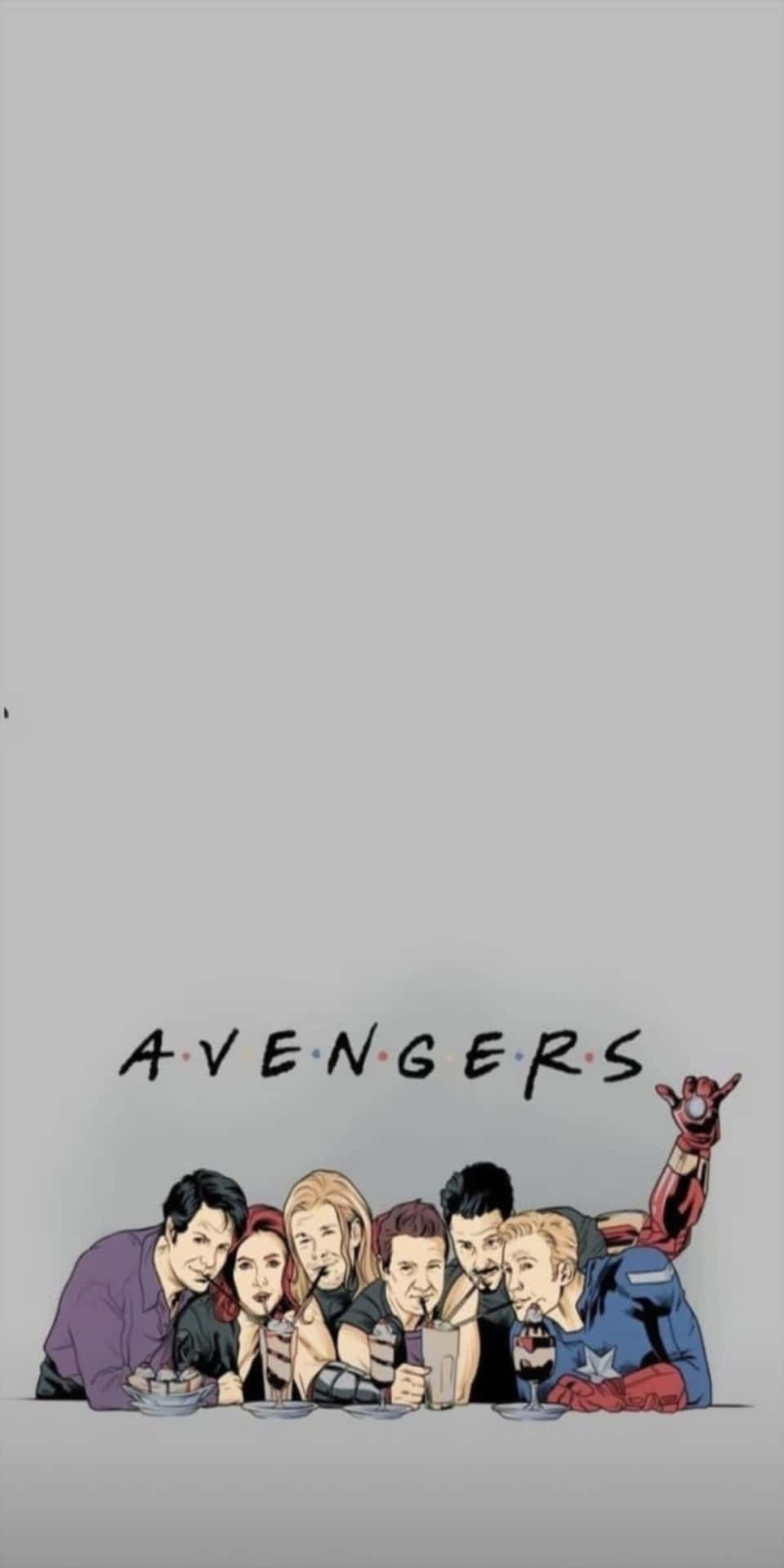 Gråpixel 3 Bakgrund Med Marvel's Avengers.