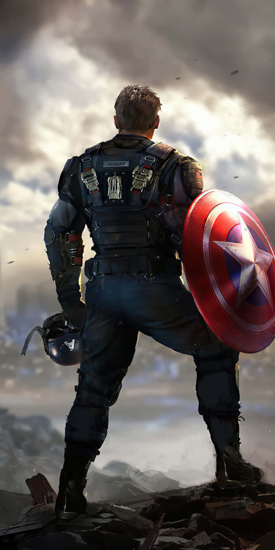 Kaptenamerika Pixel 3 Marvel's Avengers Bakgrundsbild.