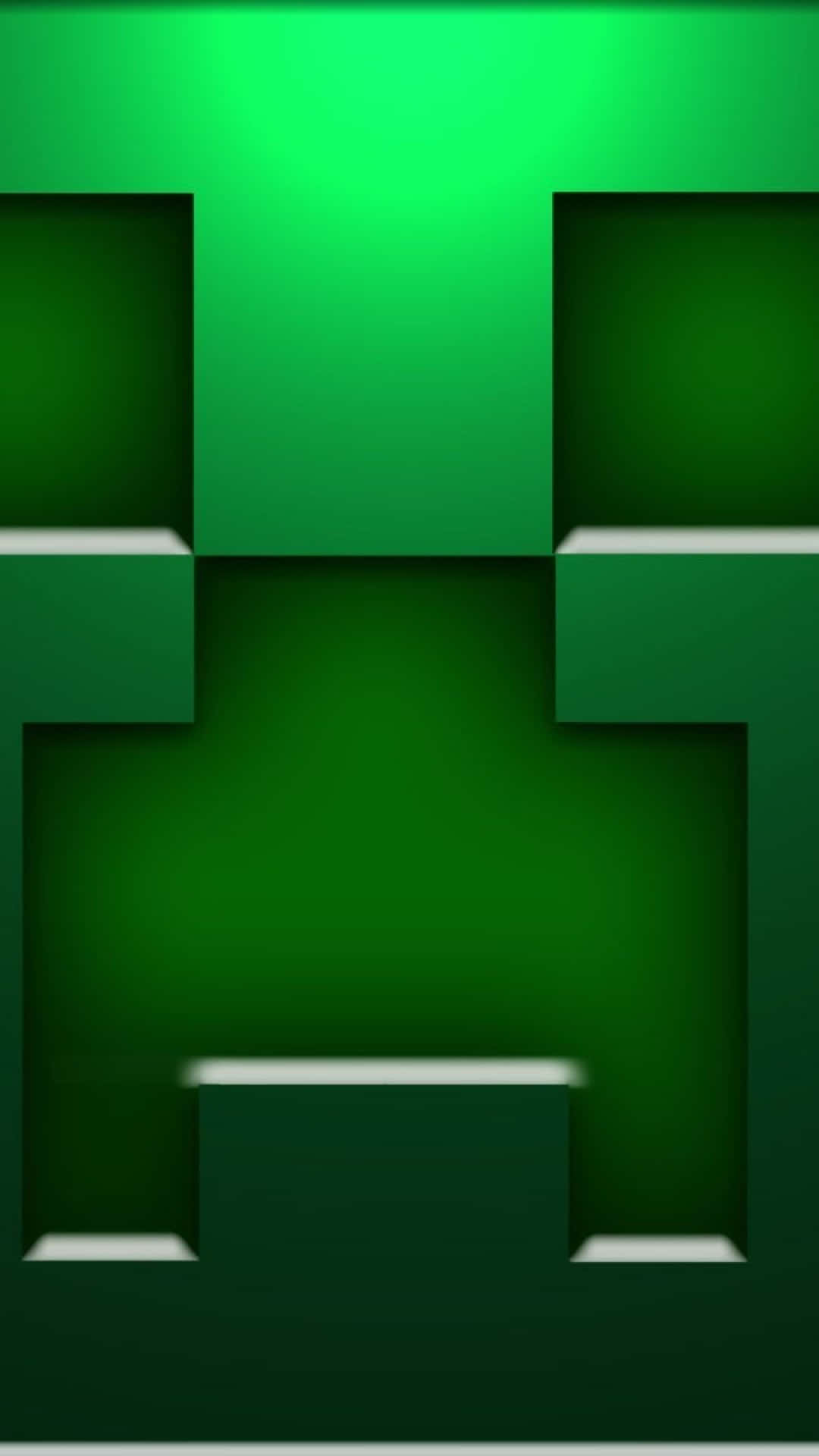 Close Up Of Creeper Pixel 3 Minecraft Background