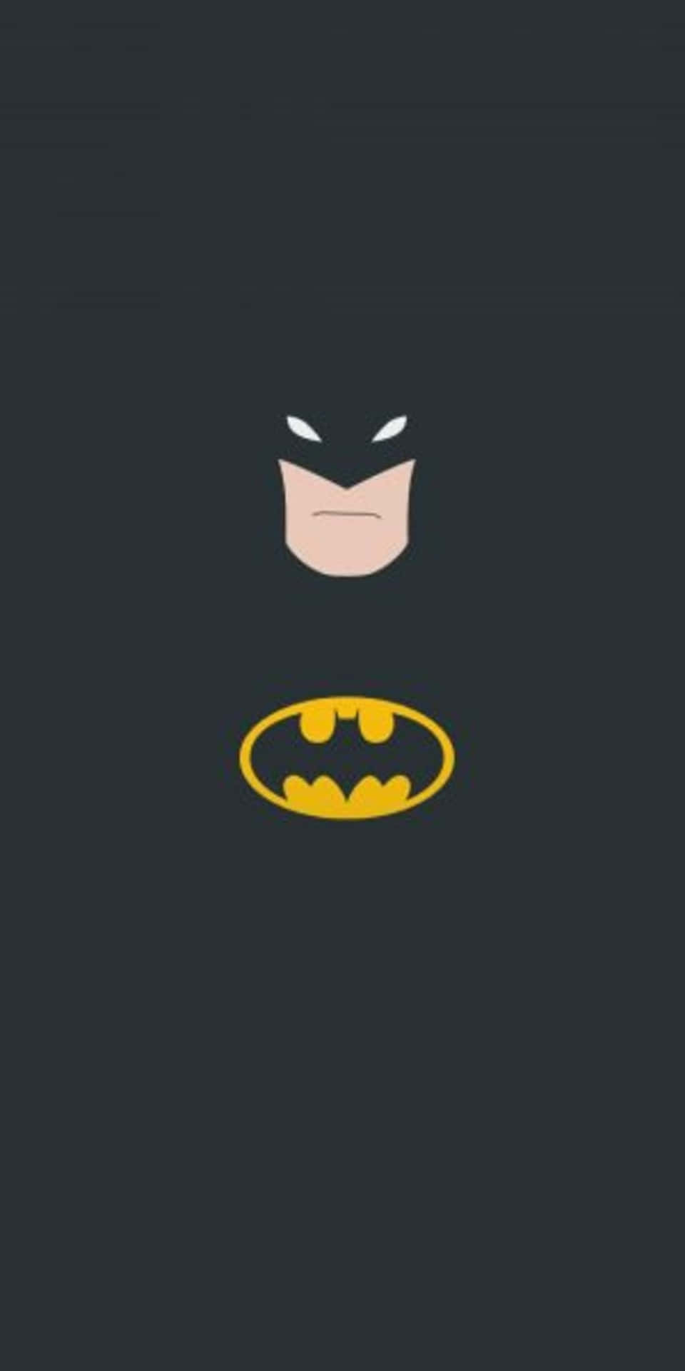 Pixel 3 Minimal Baggrund Sort Batman Plakat