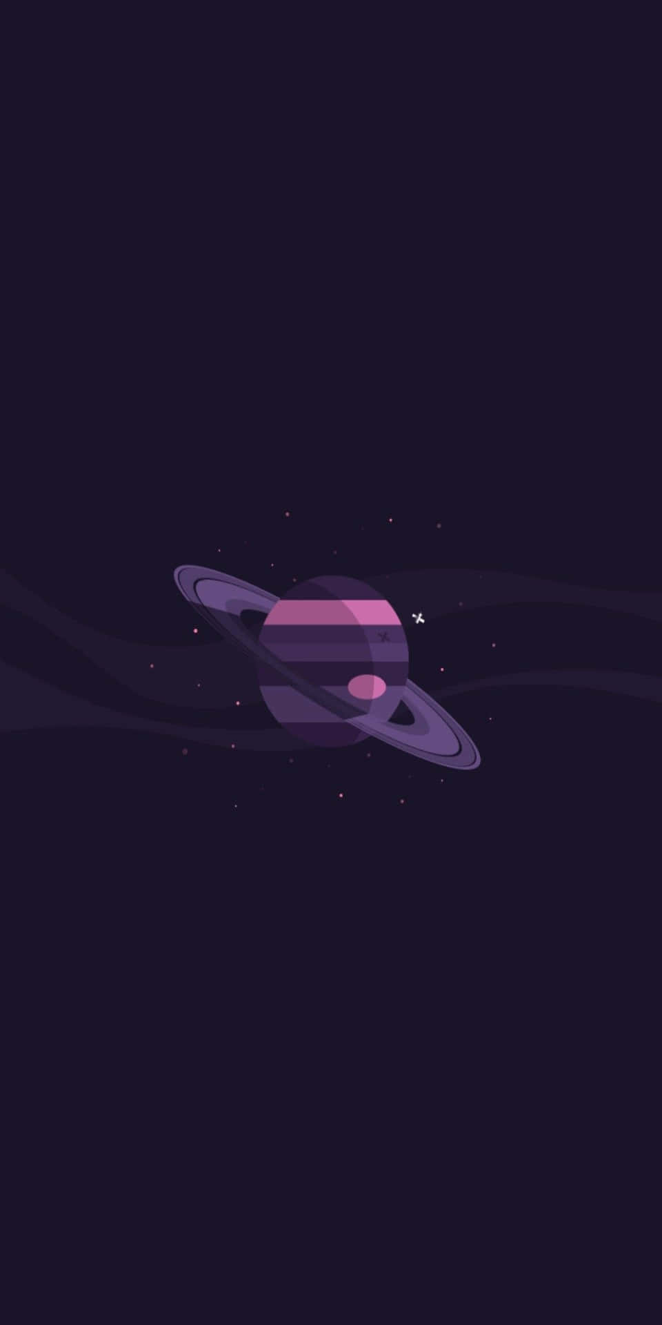 Pixel 3 Minimal Background Purple Planet