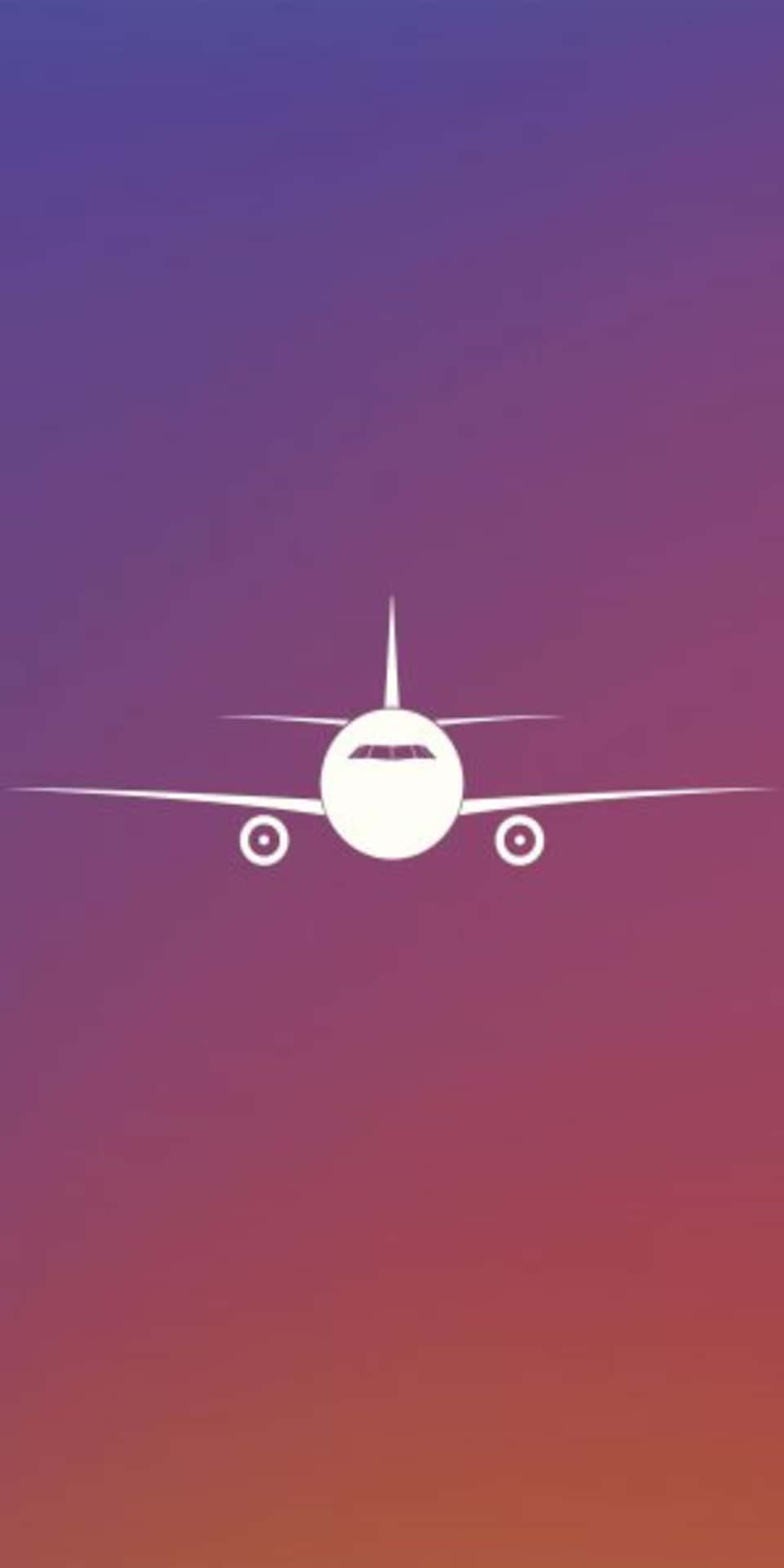 Pixel 3 Minimal Background Airplane With Purple Backdrop