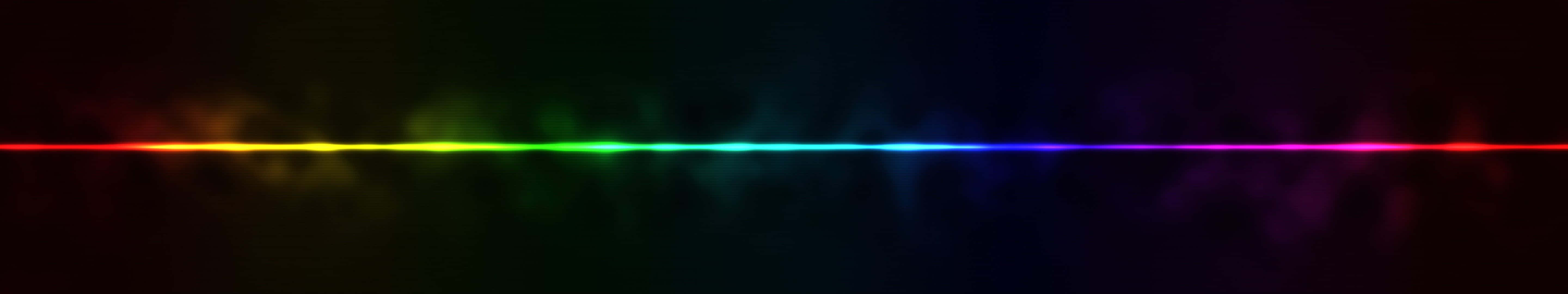 Effettoluminoso Arcobaleno Lineare Sullo Sfondo Del Monitor Pixel 3
