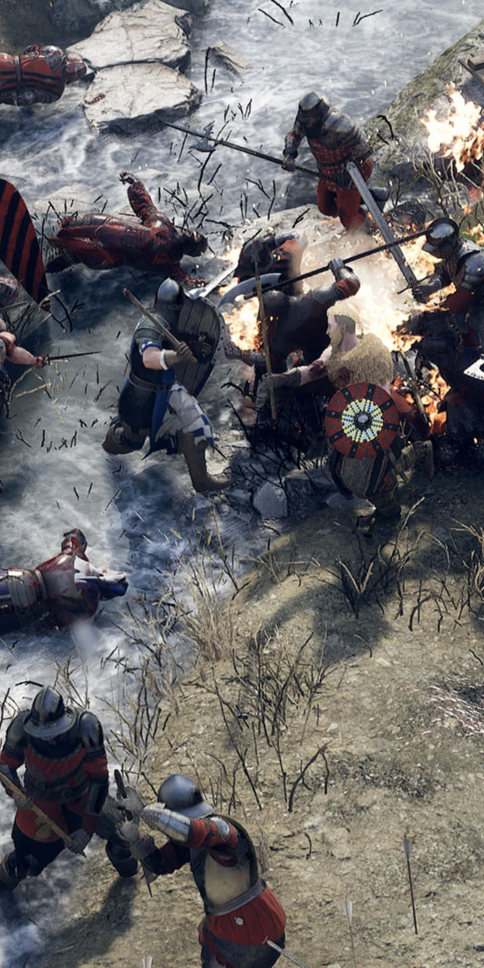A Screenshot Of A Battle Between Knights And Soldiers