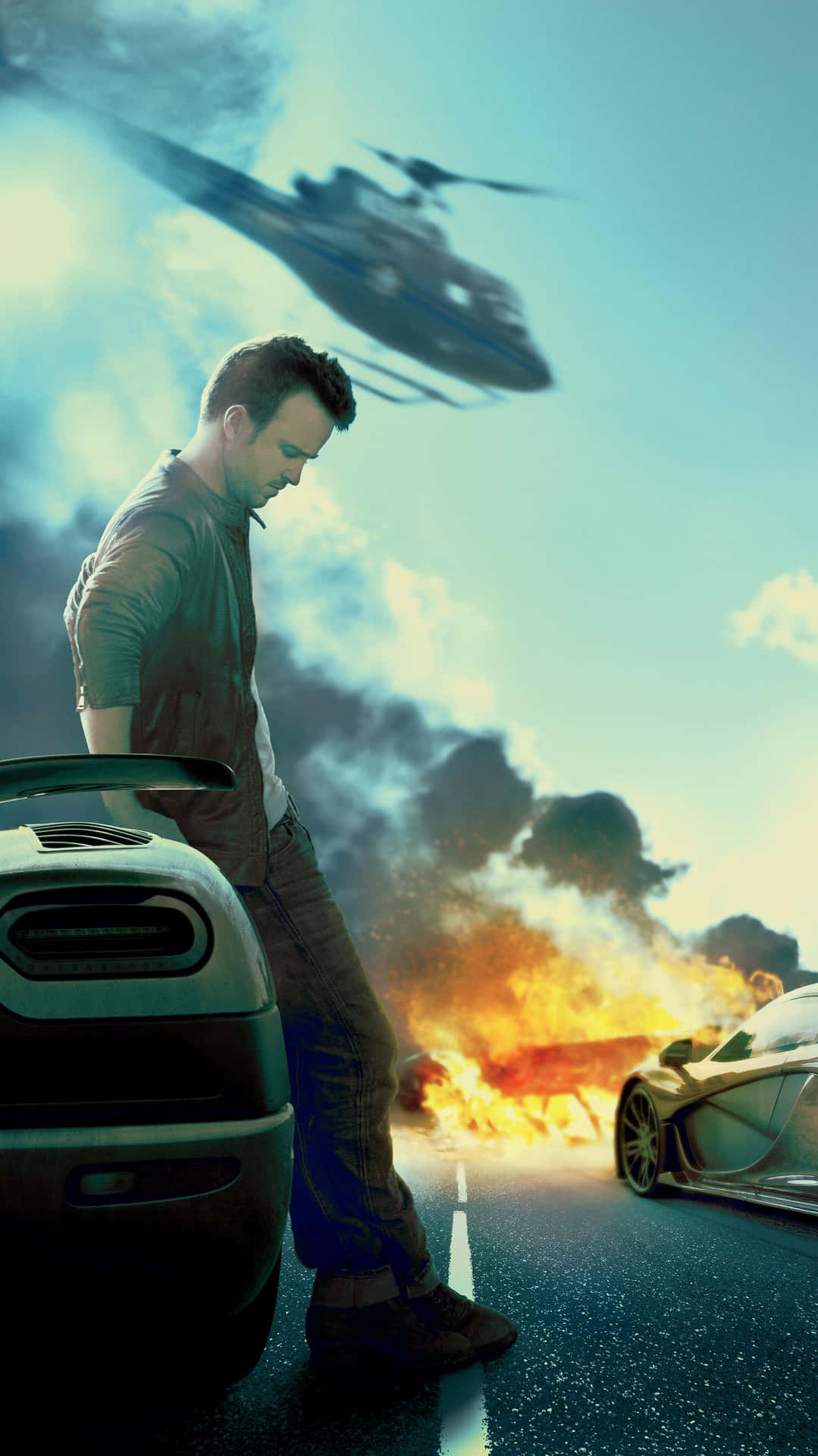 Pixel 3 Need For Speed-baggrund Aaron Paul Film Tapet:
