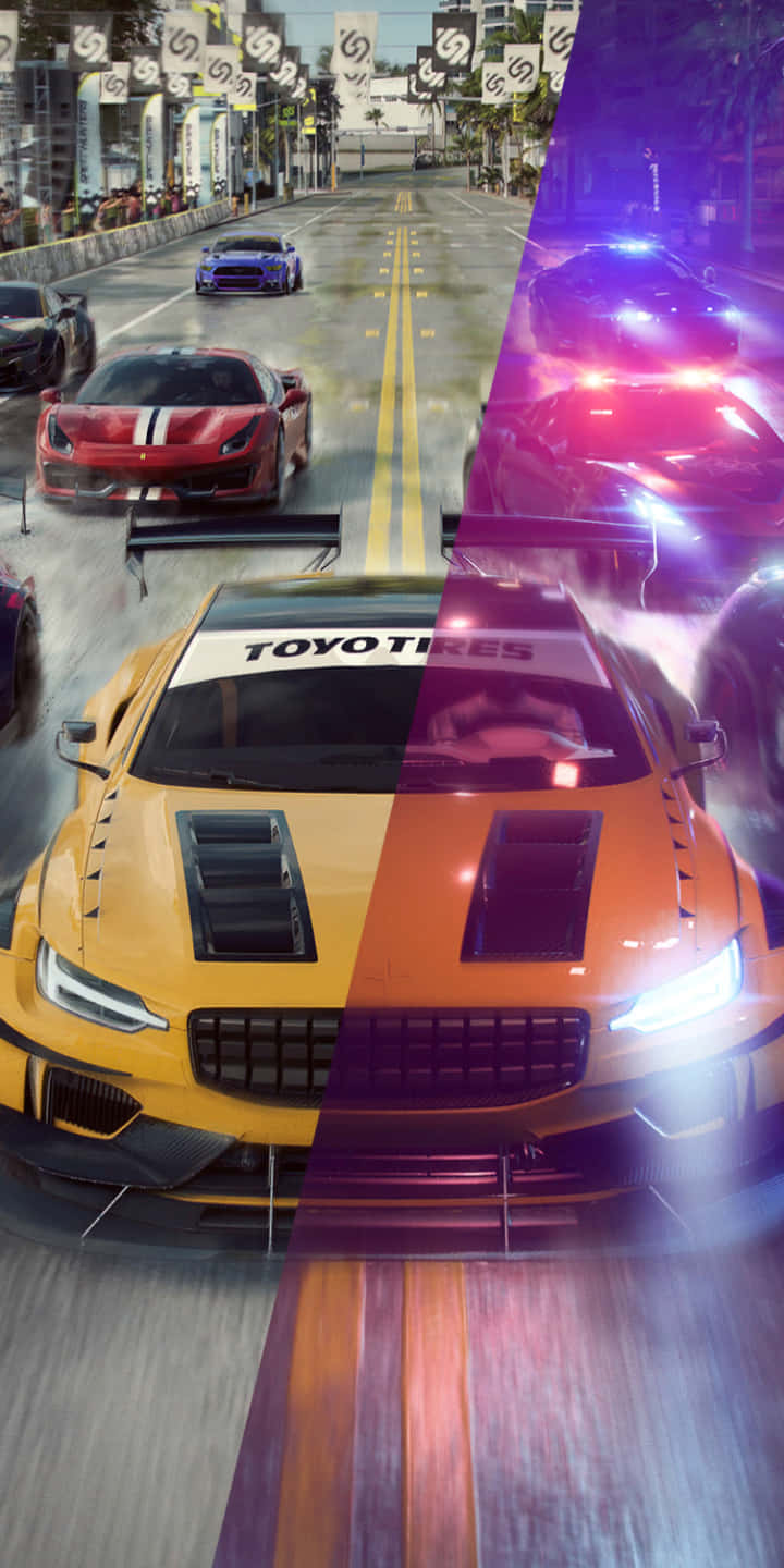 Pixel 3 Need For Speed Baggrund Dag og Nat Race Track