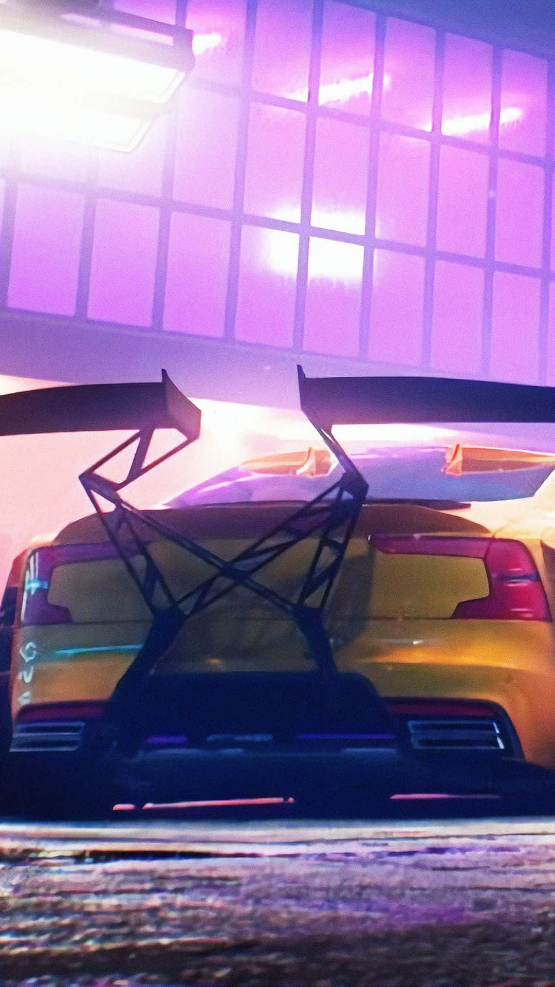 Gelberrennwagen Pixel 3 Need For Speed Heat Hintergrund
