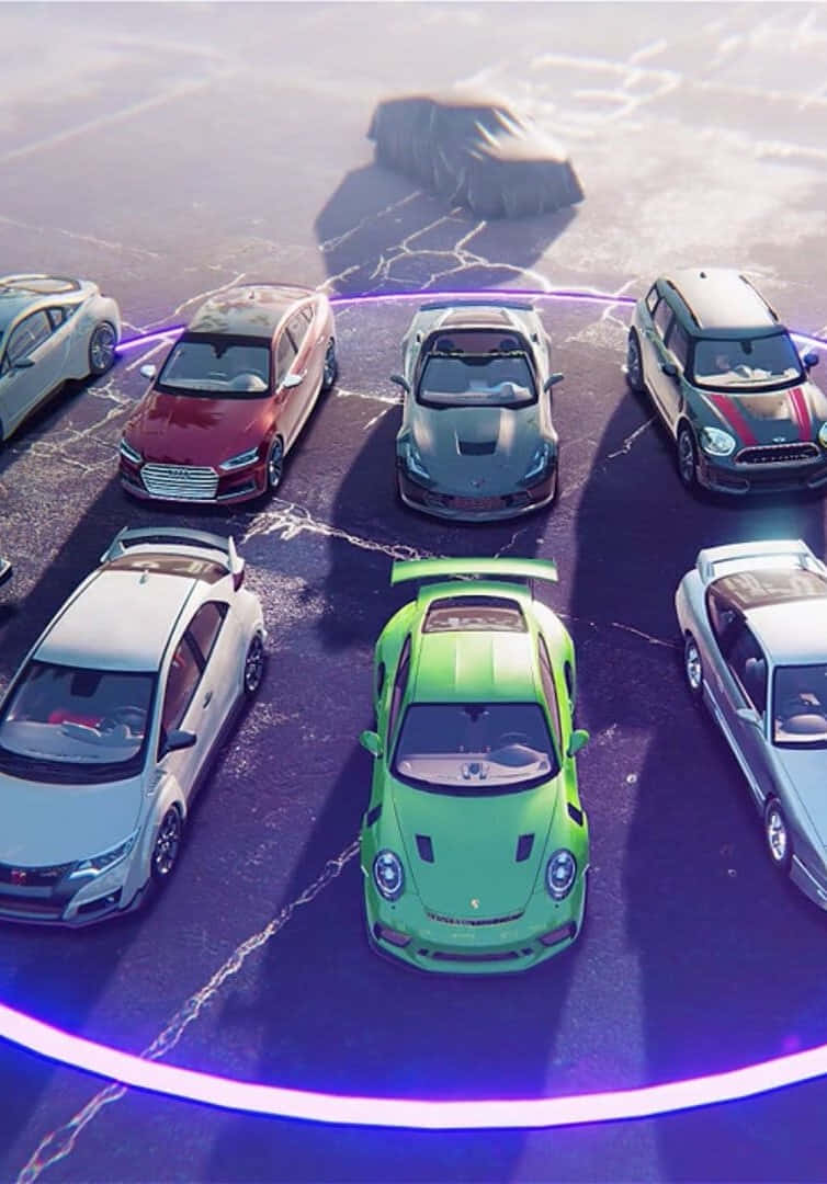 Gruppevon Autos Pixel 3 Need For Speed Heat Hintergrund