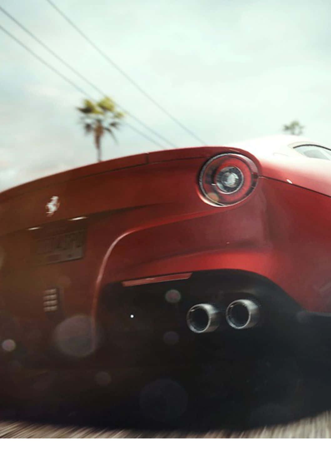 Rotesferrari F12 Pixel 3 Need For Speed Heat Hintergrundbild