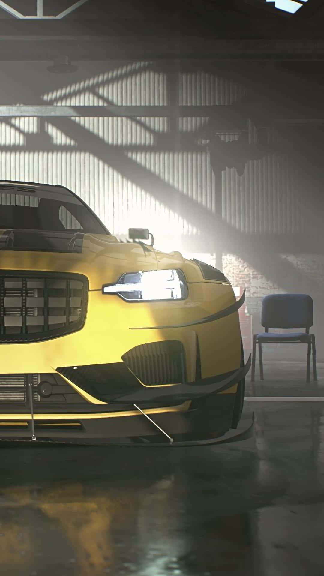 Car Inside Hangar Pixel 3 Need For Speed Heat Background