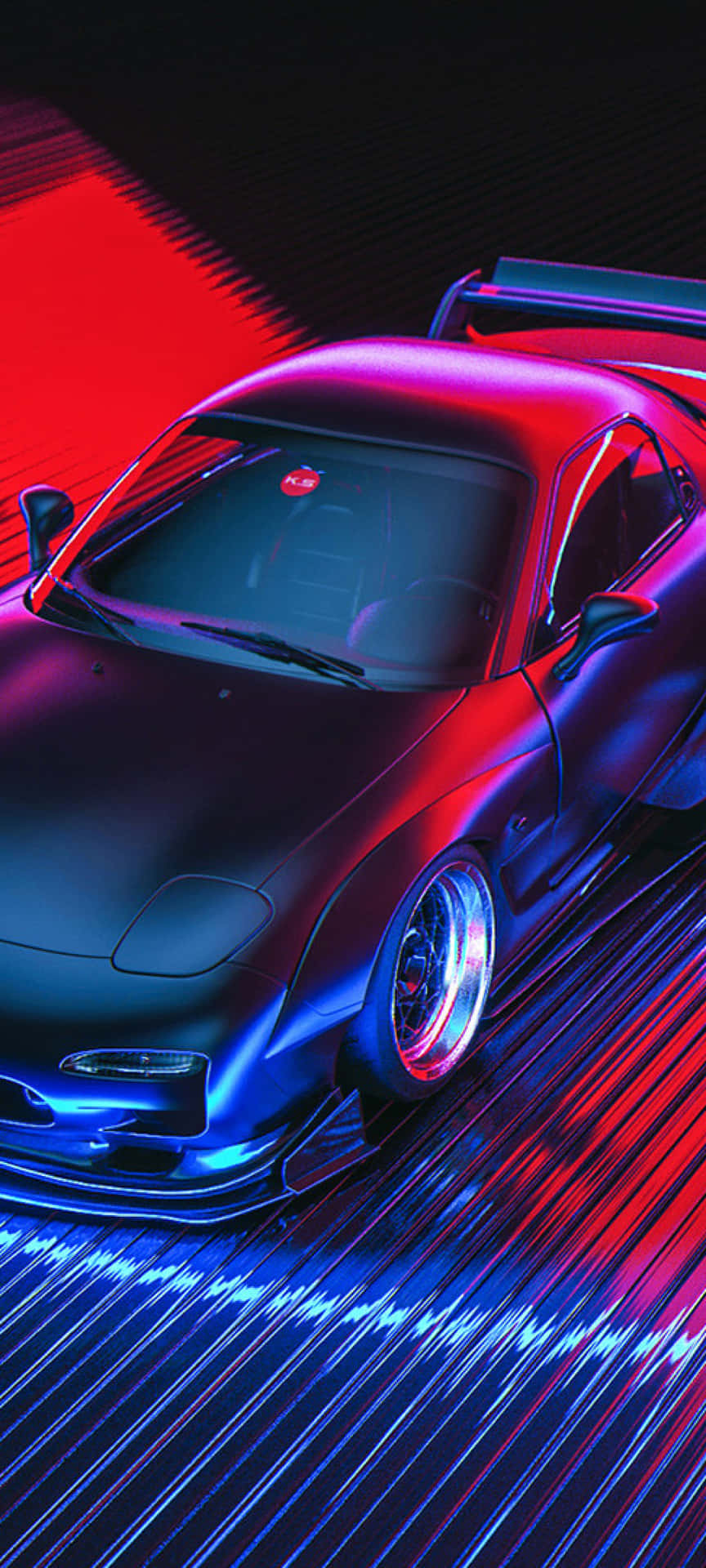 Mazda Rx-7 Pixel 3 Need For Speed Heat Background