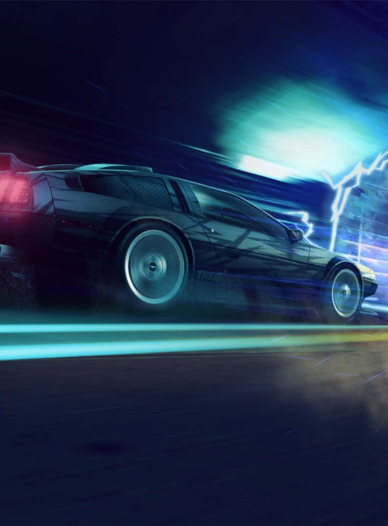 Schnellfahrendes Schwarzes Auto Pixel 3 Need For Speed Heat Hintergrund