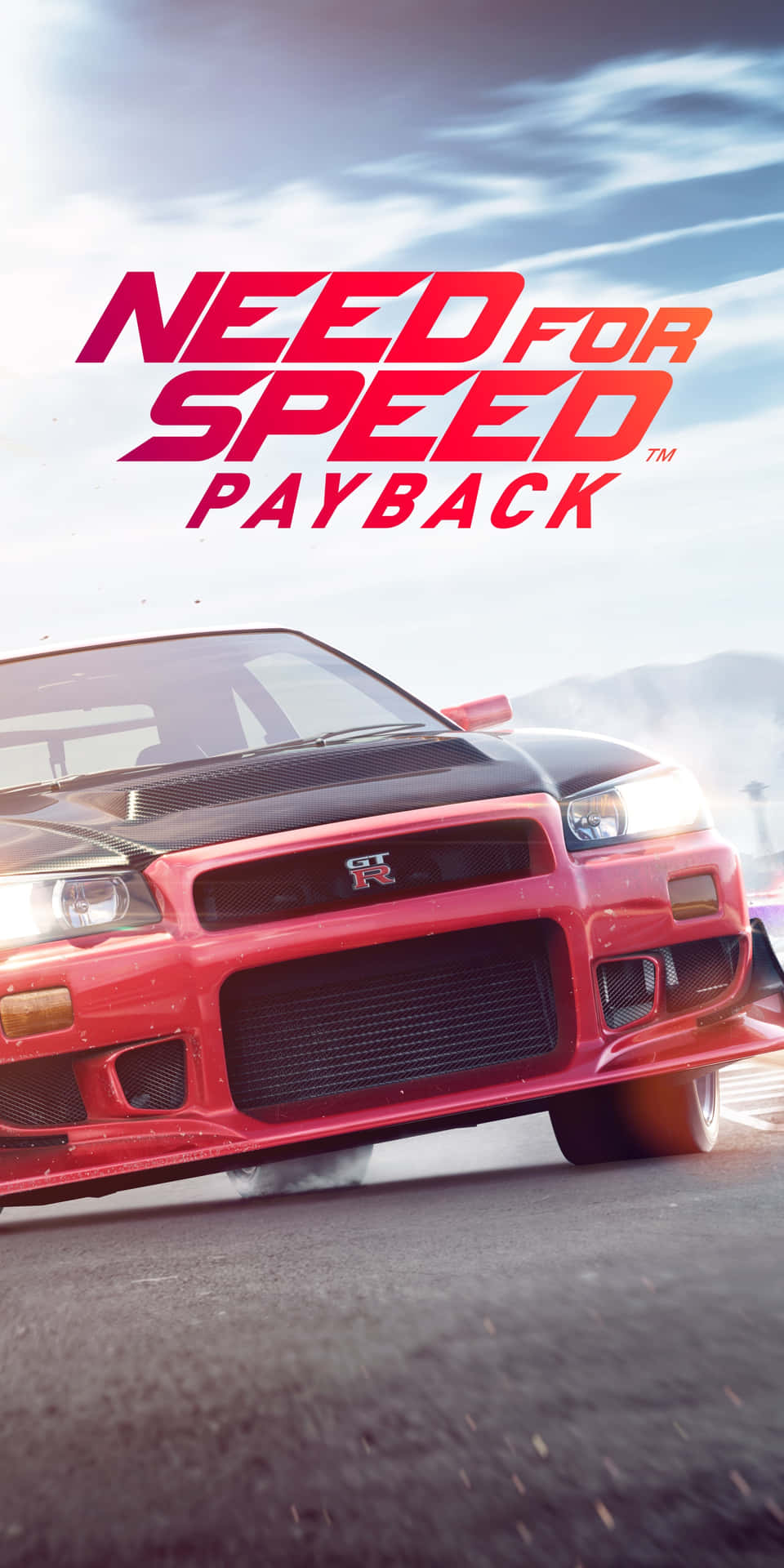 Pixel3 Need For Speed Payback Bakgrund Röd Bil.