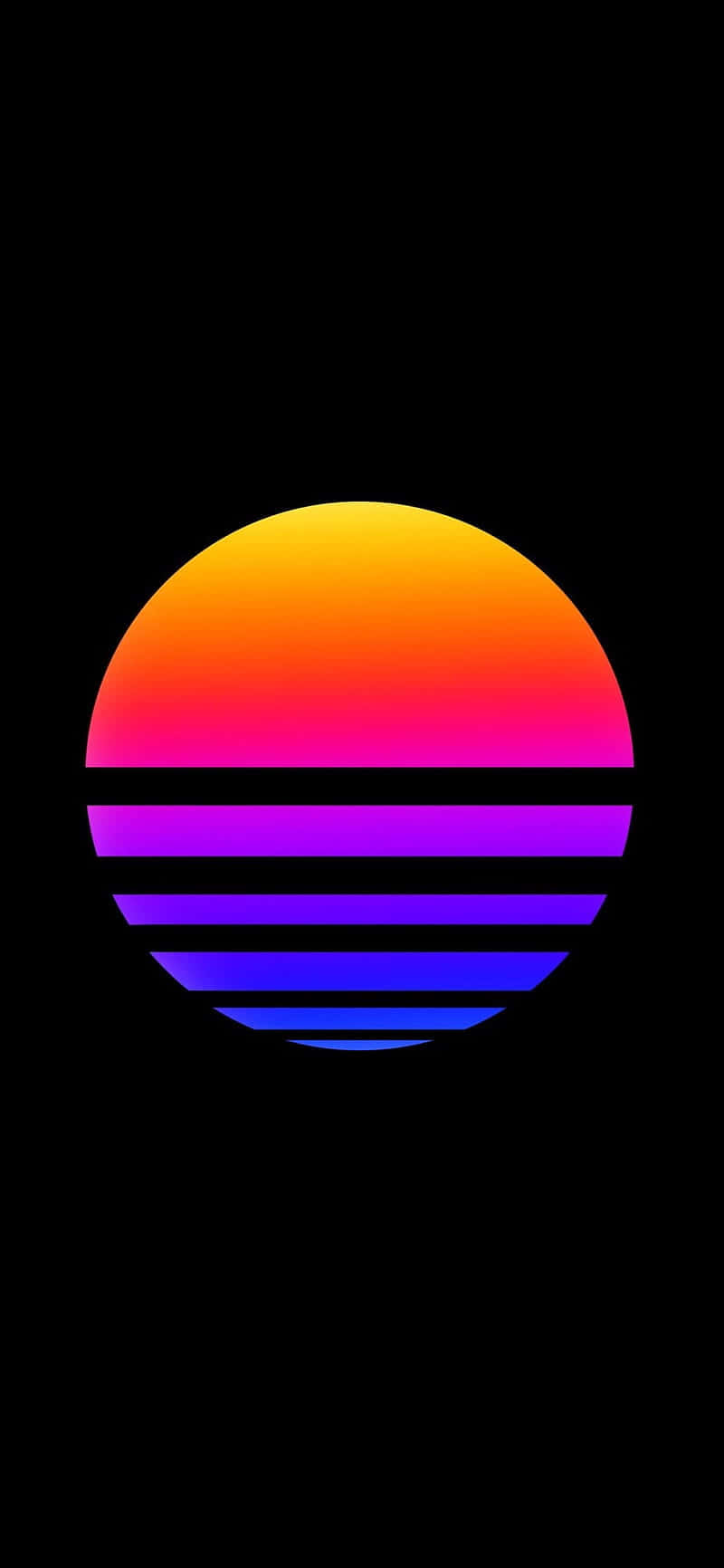 Rundesonnenuntergangs-ozean-pixel-3-oled-hintergrund