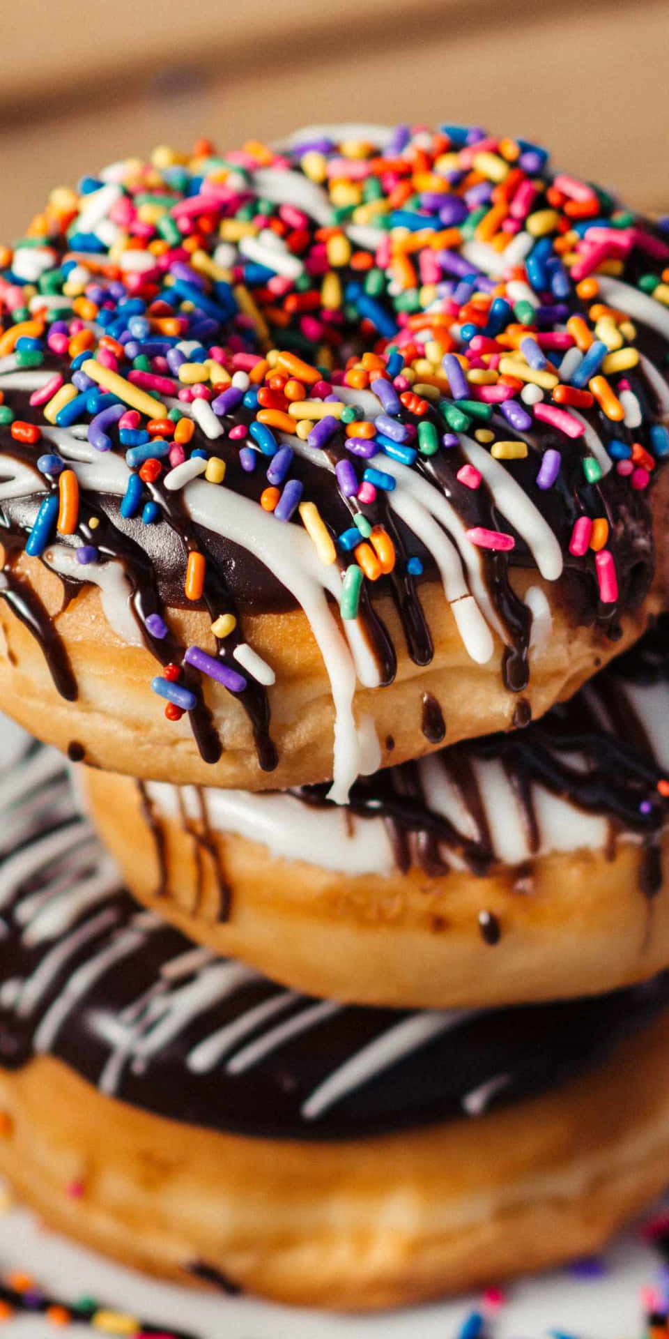 Pixel 3 Pastries Background Sprinkles Donuts