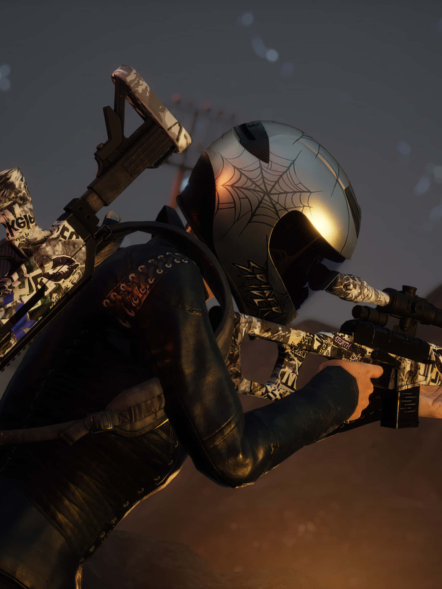 Spider Web Helmet Pixel 3 Playerunknown's Battlegrounds Background