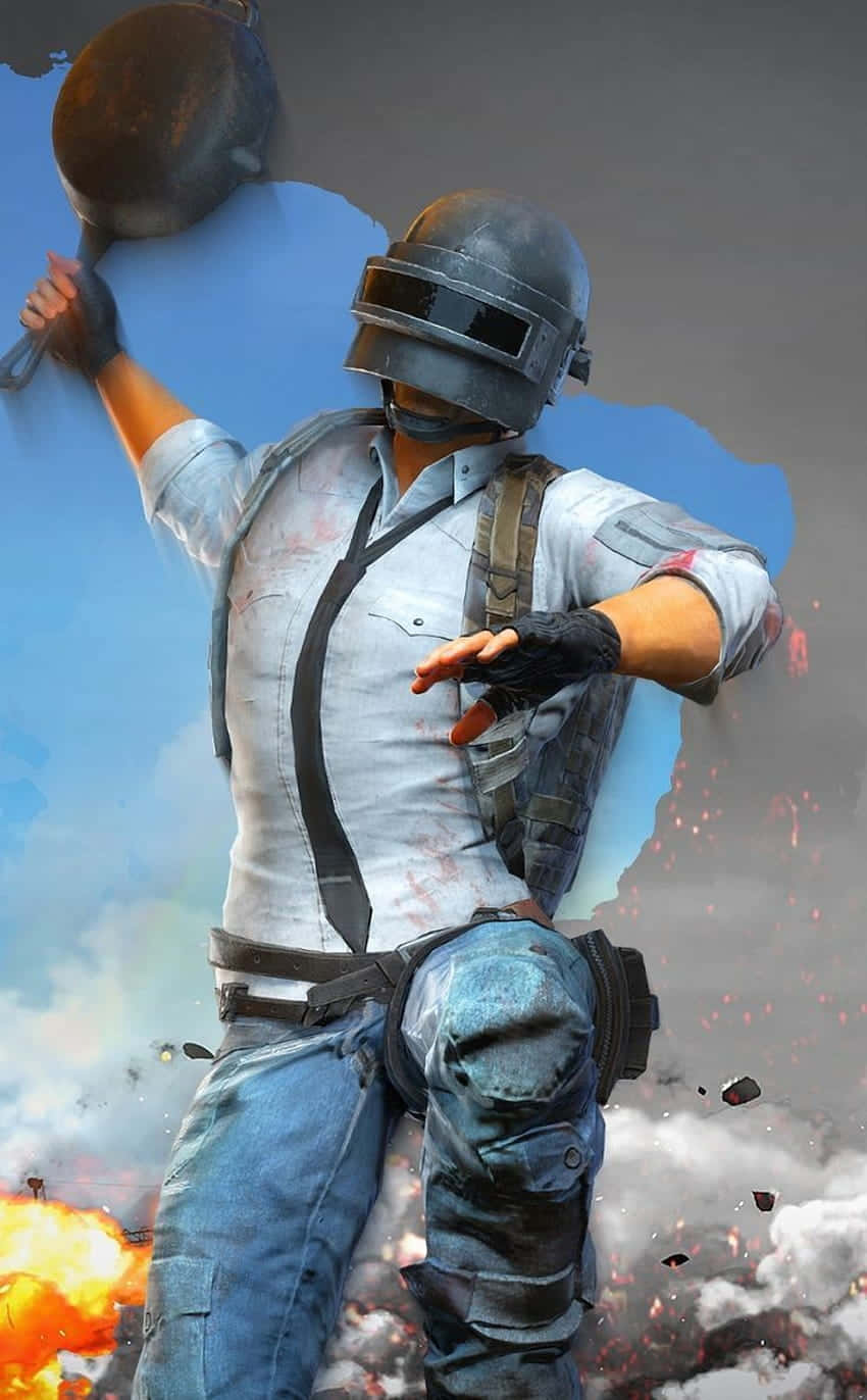 Helmet Guy With Frying Pan Pixel 3 Playerunknown's Battlegrounds Background
