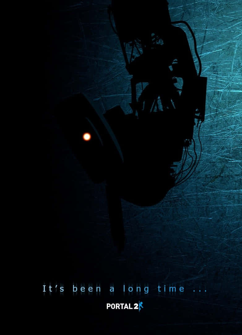 Pixel3 Portal 2 Hintergrund Poster Silhouette