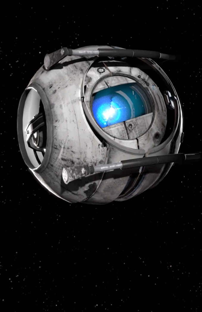 Pixel 3 Portal 2 Baggrund Blå Kerne