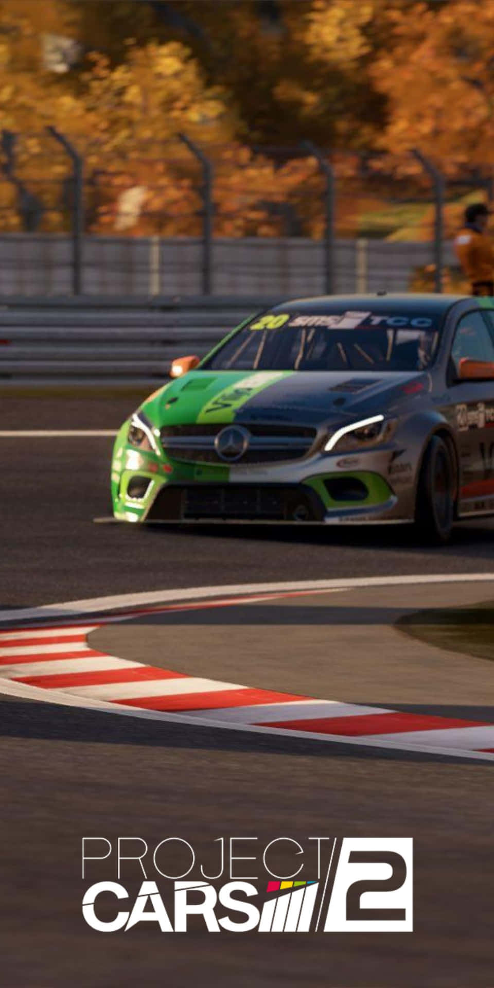Green 2016 Mercedes AMG Pixel 3 Project Cars 2 Background