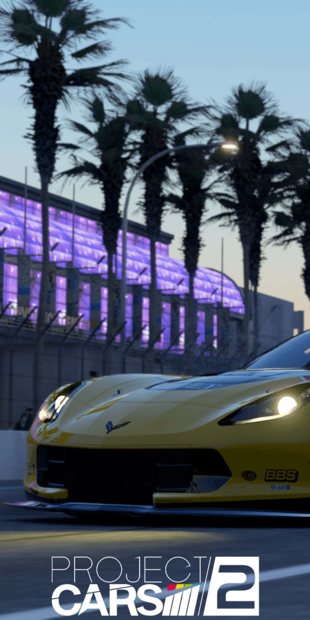 Fondode Pantalla De Un Chevrolet Corvette Amarillo Del 2015 Para Pixel 3 En Project Cars 2.