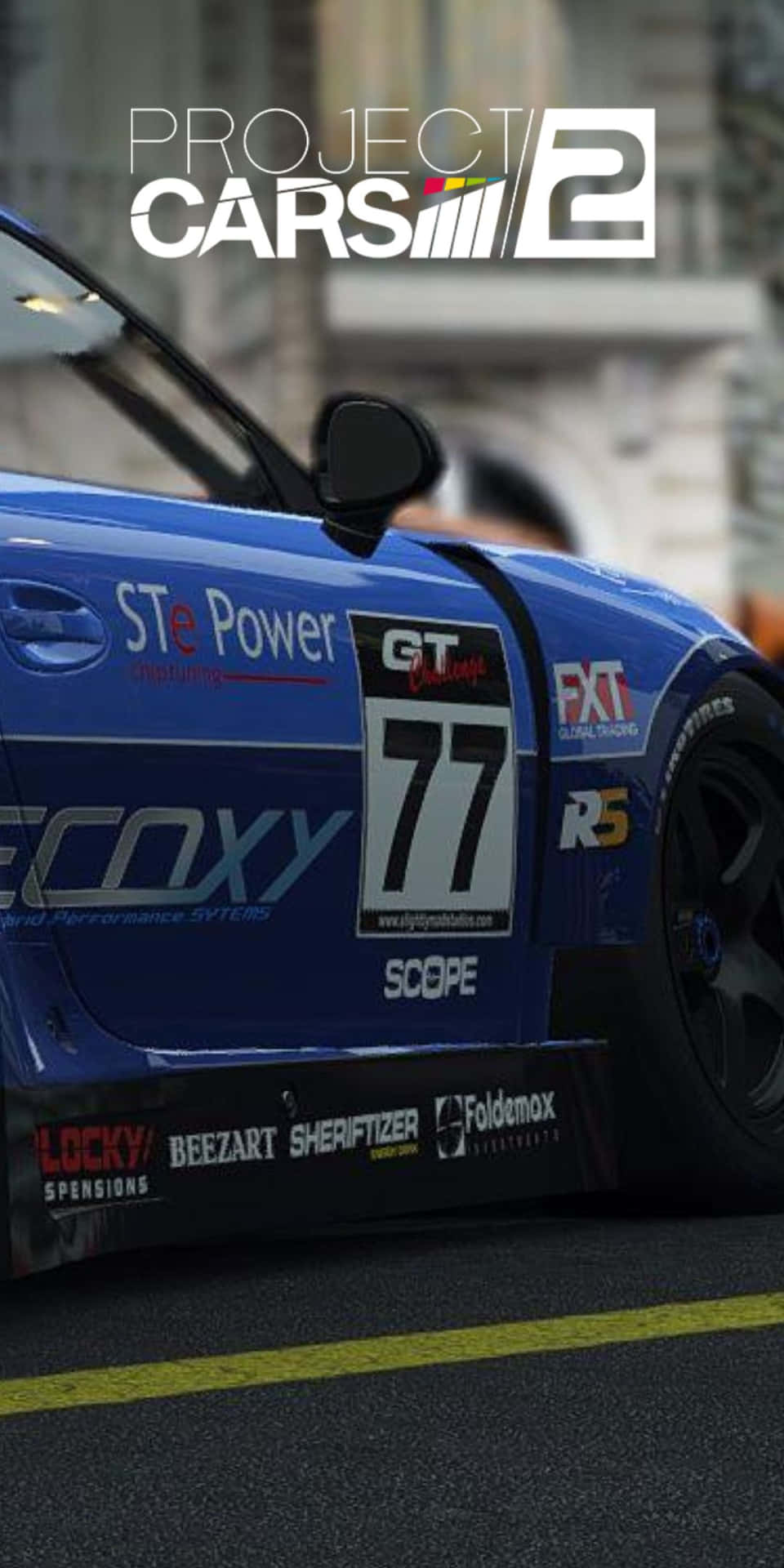 Blue Sports Decals Pixel 3 Project Cars 2 Background