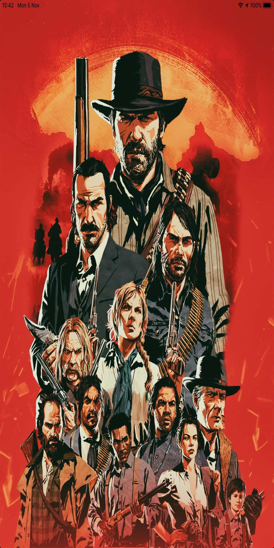 Download Pixel 3 Red Dead Redemption 2 Background Main Cast Of The Game ...