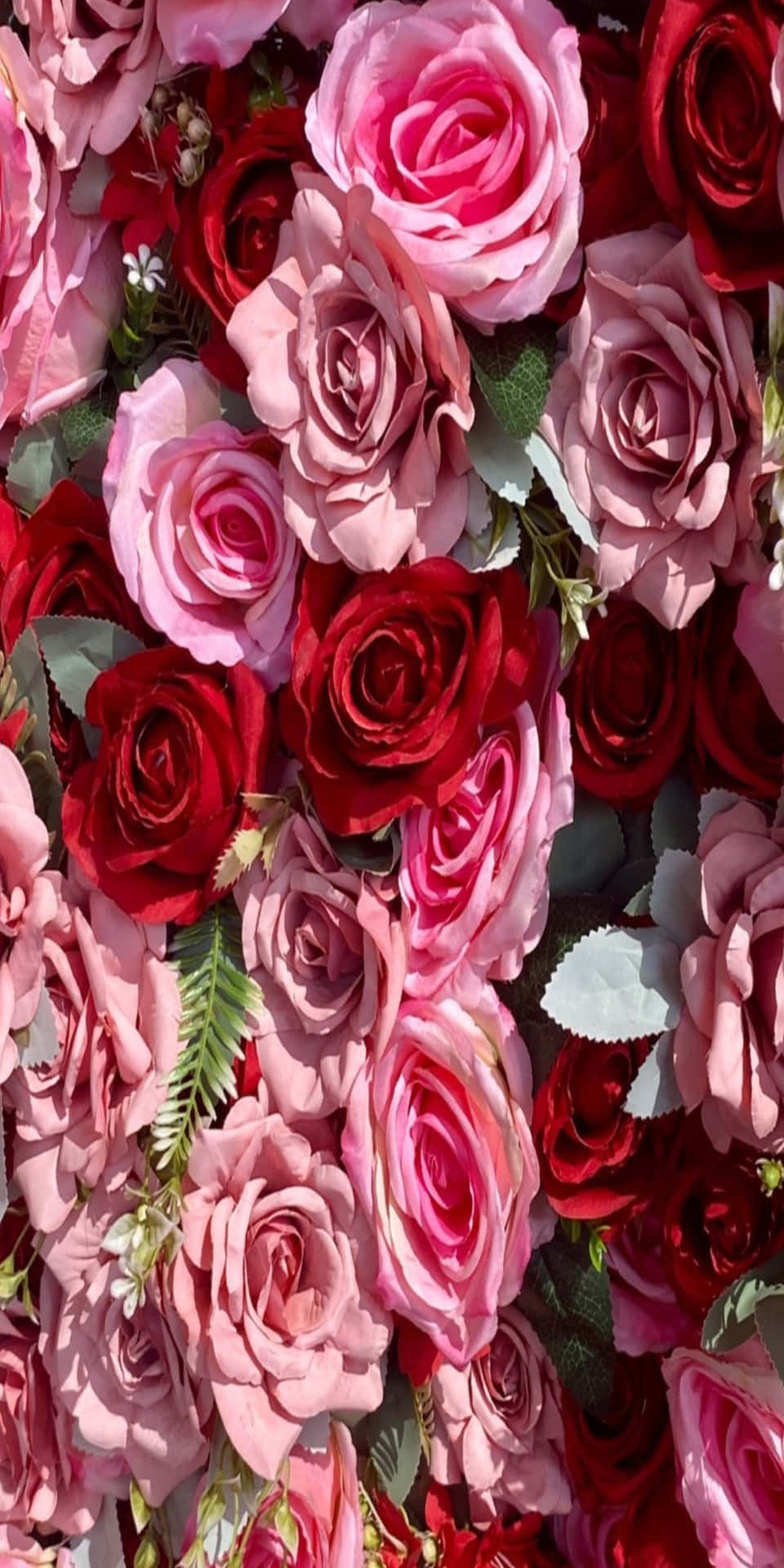 Pixel3 Sfondo Di Rose Con Colori Affollati