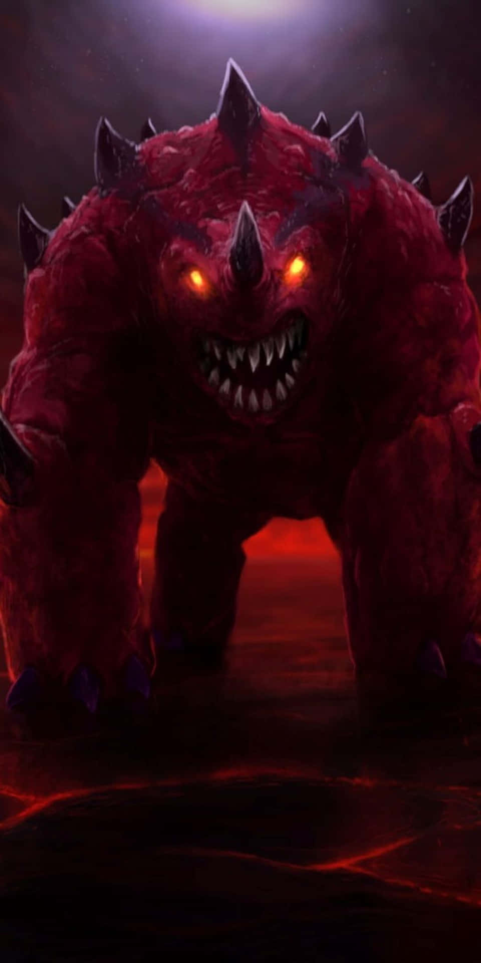Red Monster Pixel 3 Runescape Background