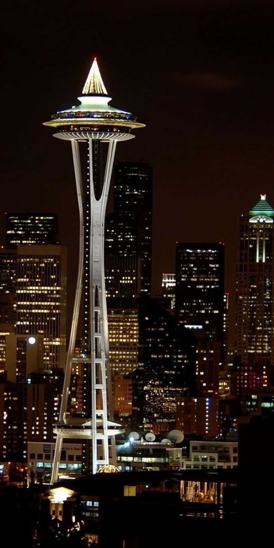 Fotoil Tramonto Brilla Sulla Notte Di Seattle