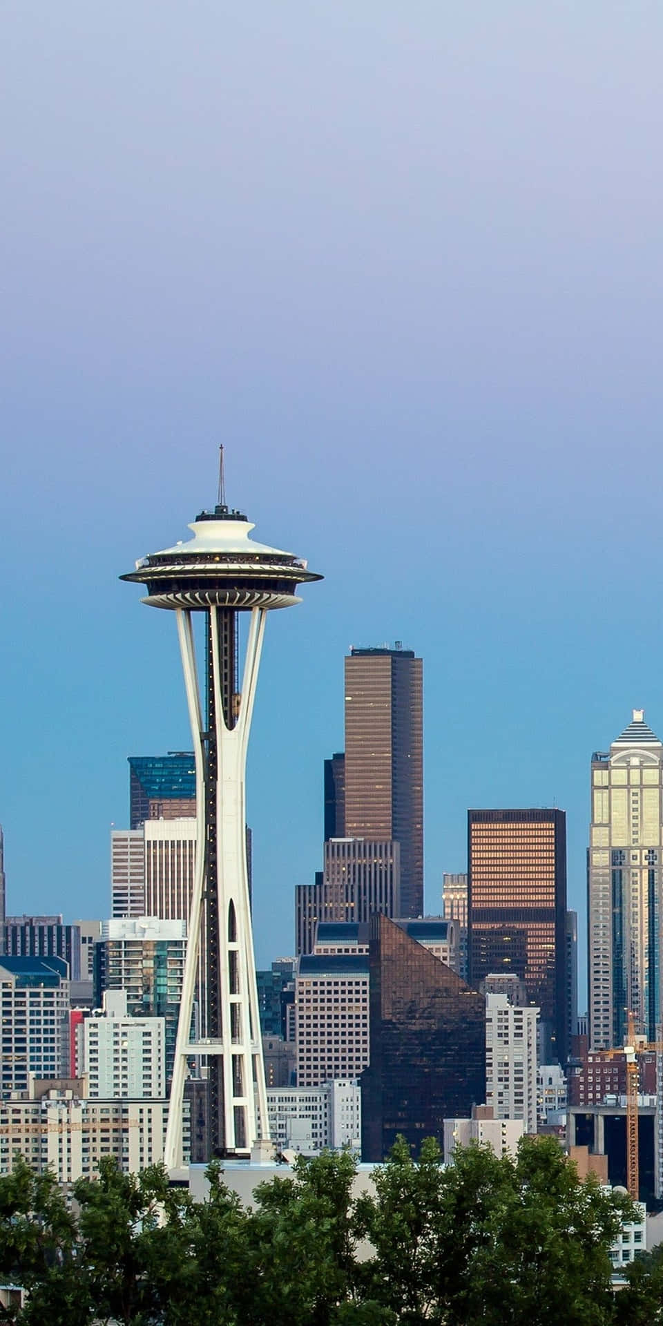 Nyd en smuk udsigt over Seattle med Pixel 3 tapet.