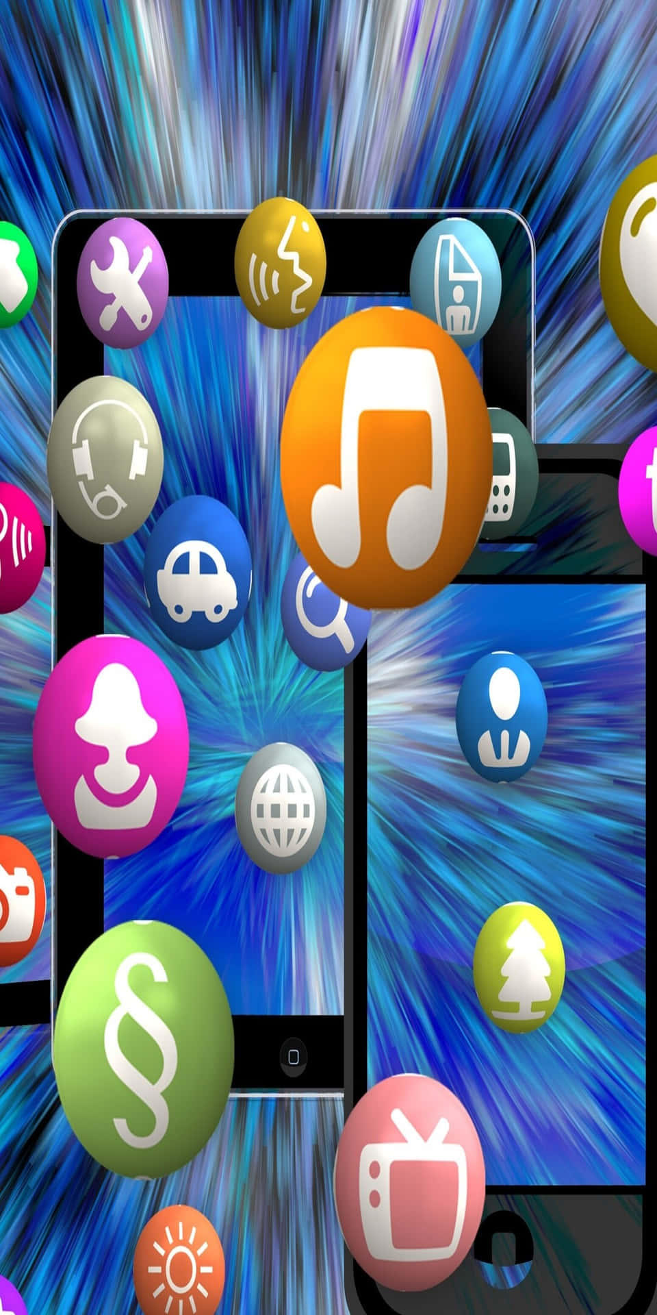 Pixel 3 Social Digital Phones Background
