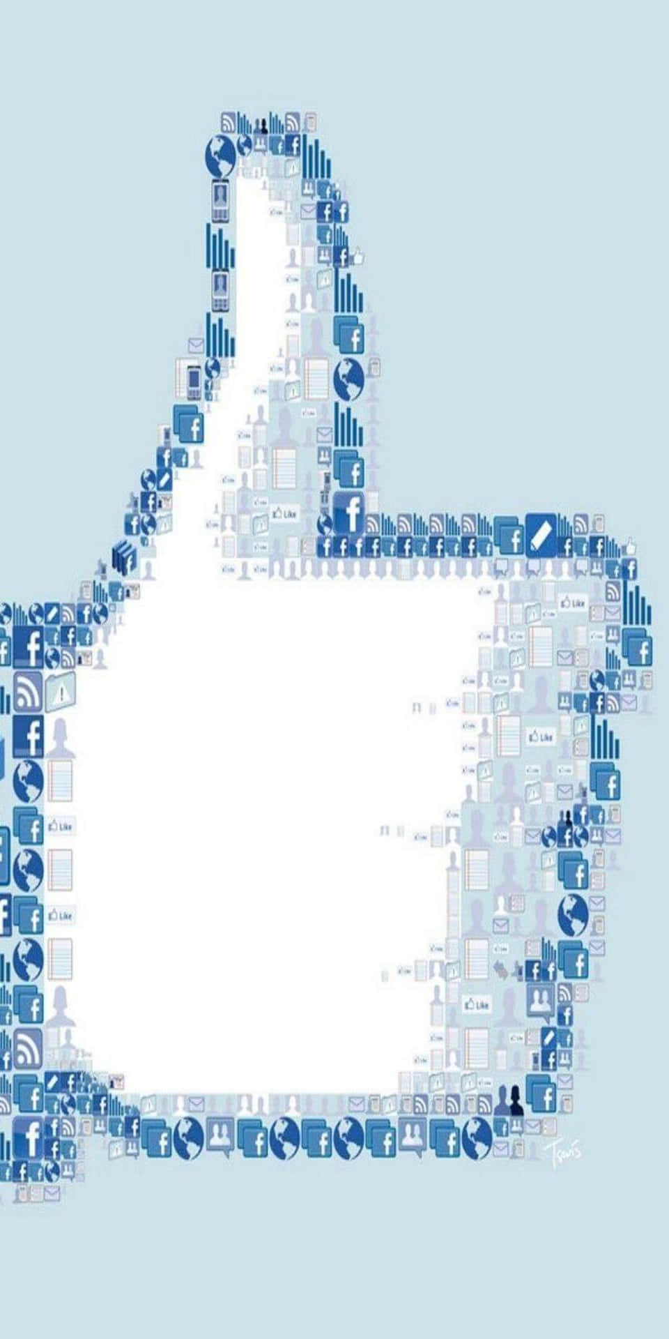 Pixel 3 Facebook Like Social Background