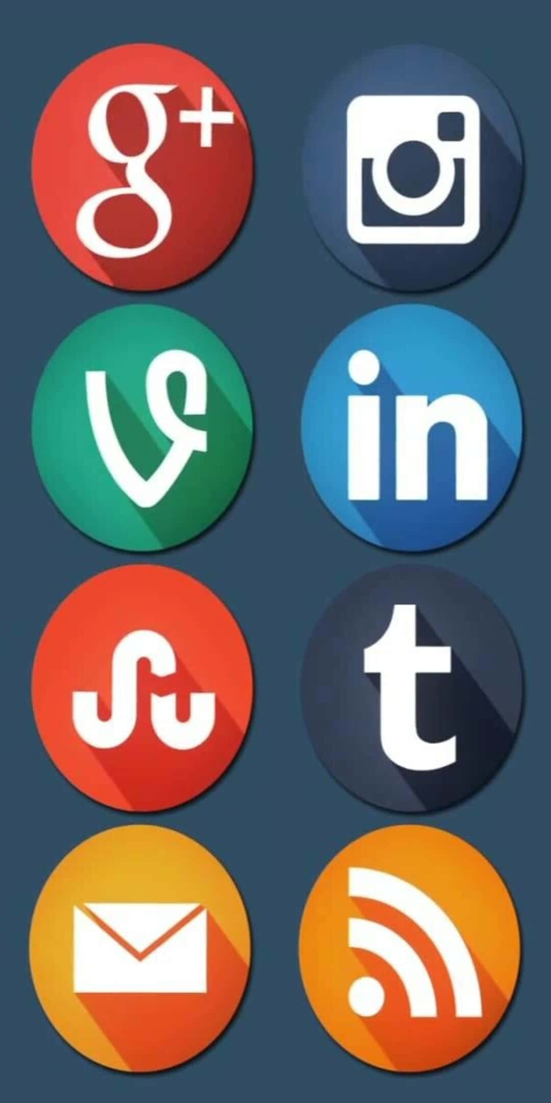 Pixel 3 Eight Social Media Logos Background