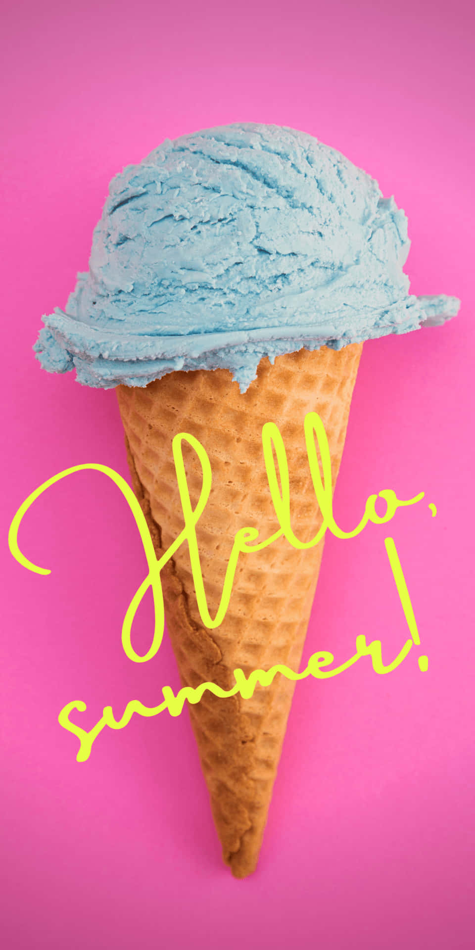 Hello Ice Cream Pixel 3 Summer Background