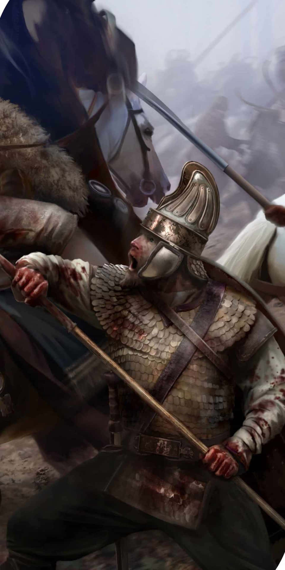 Pixel 3 Total War Attila Ruthless Warrior Background