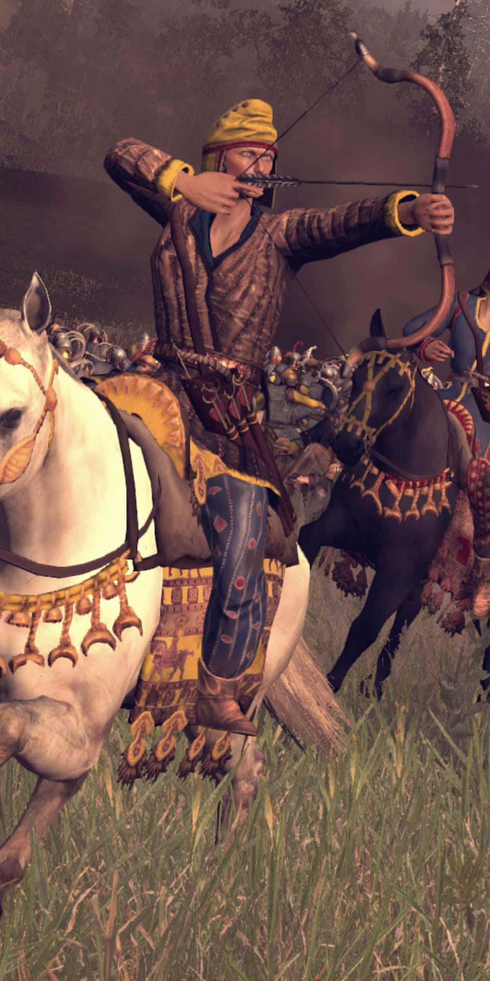 Sfondopixel 3 Total War Roma 2 Arciere Che Cavalca Un Cavallo