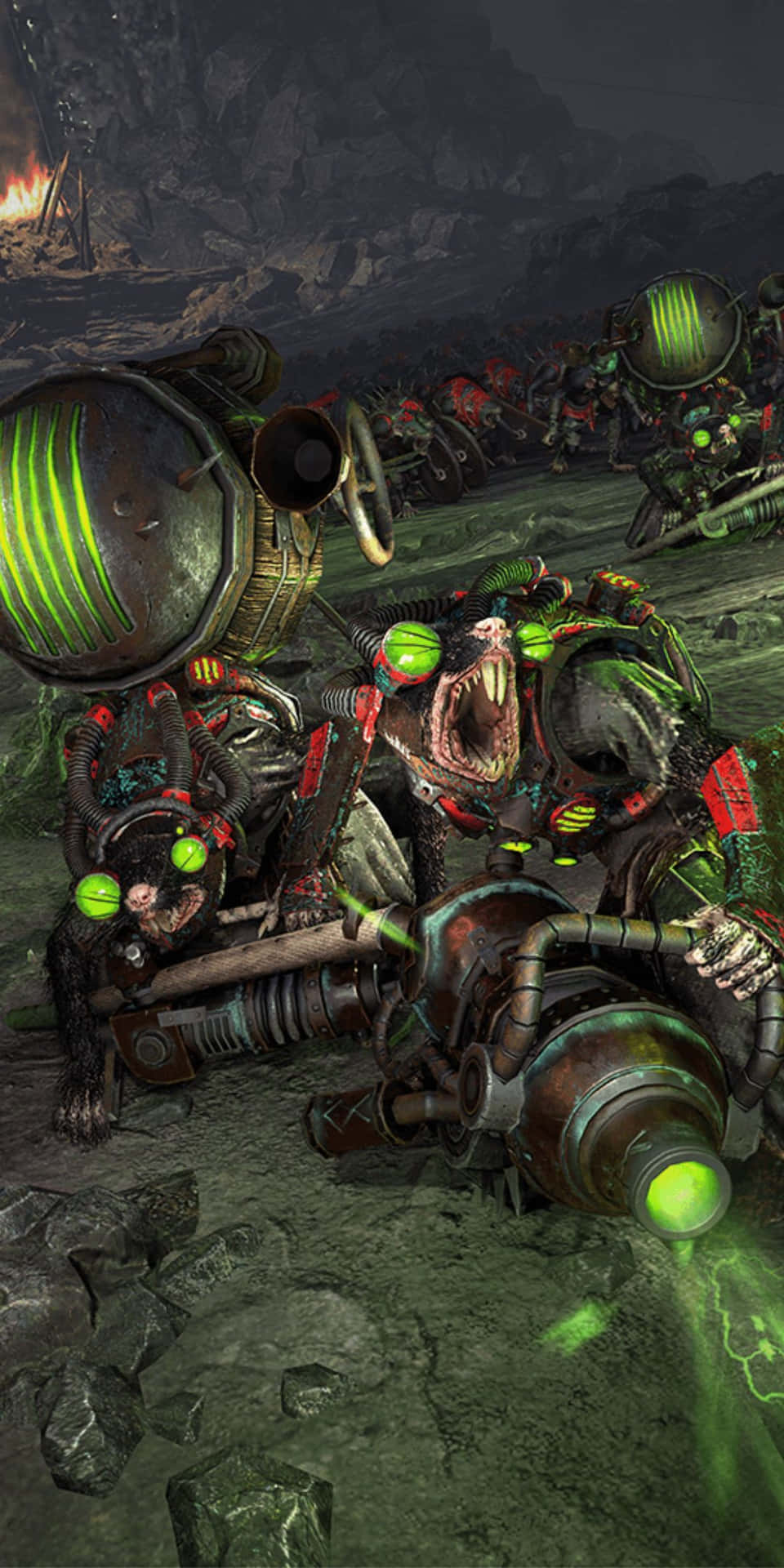 Pixel3 Bakgrundsbild Med Total War Warhammer Ii, I Grönt.