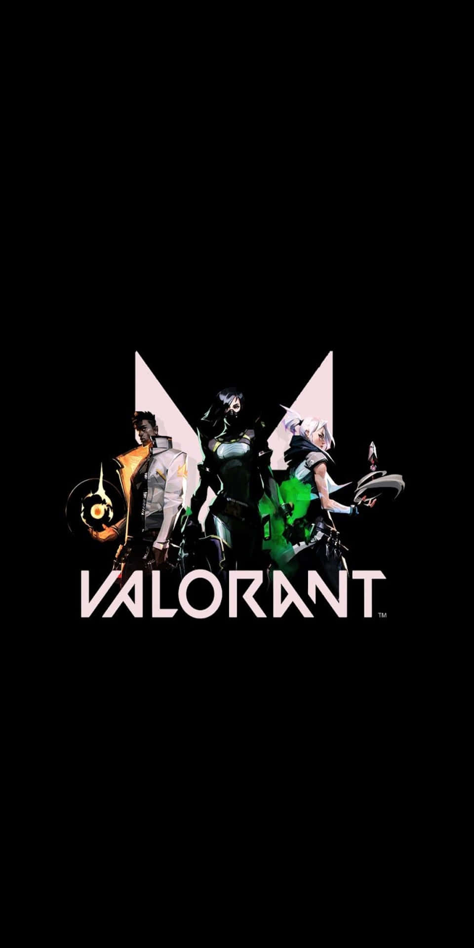 Valorant Logo On A Black Background
