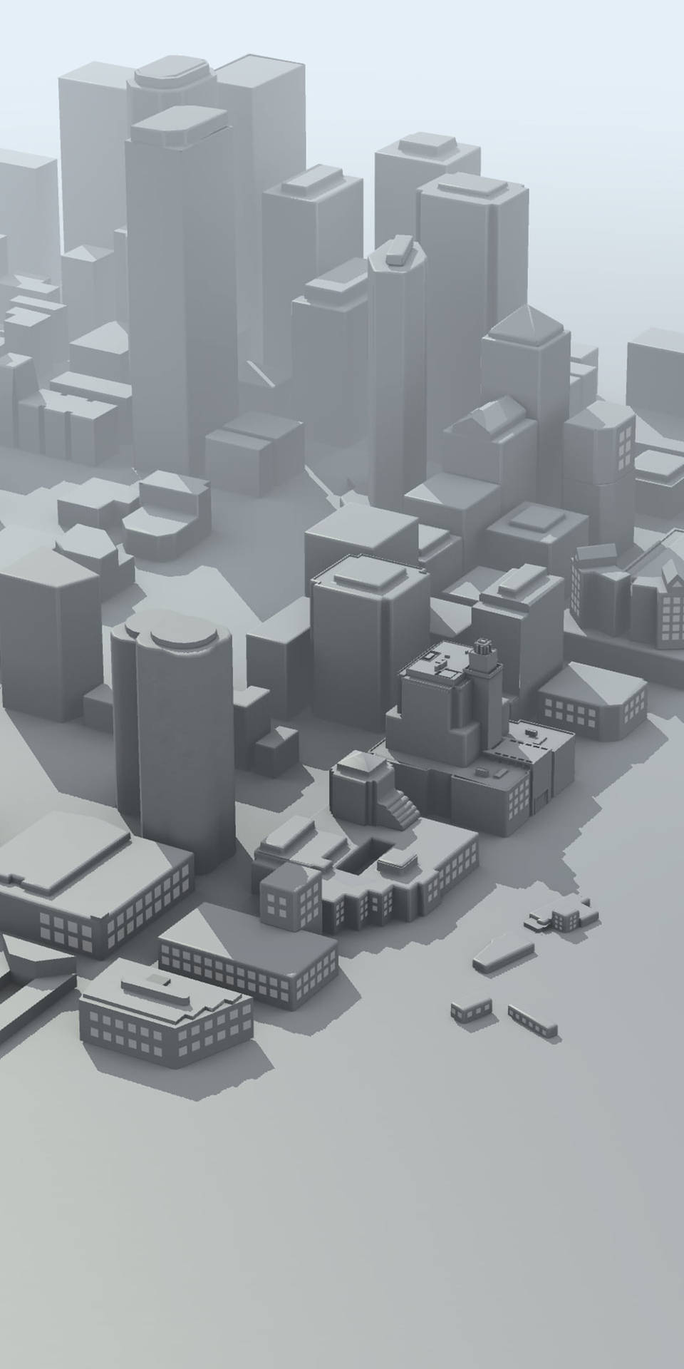 Pixel 3 Xl 3d Gray Buildings